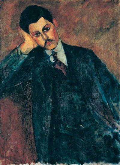 Retrato de Jean Alexandre realizado en 1909 de Amedeo Modigliani